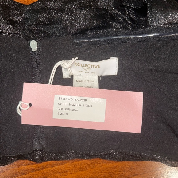 Collective the Label black shimmery crop top. - Picture 3 of 3